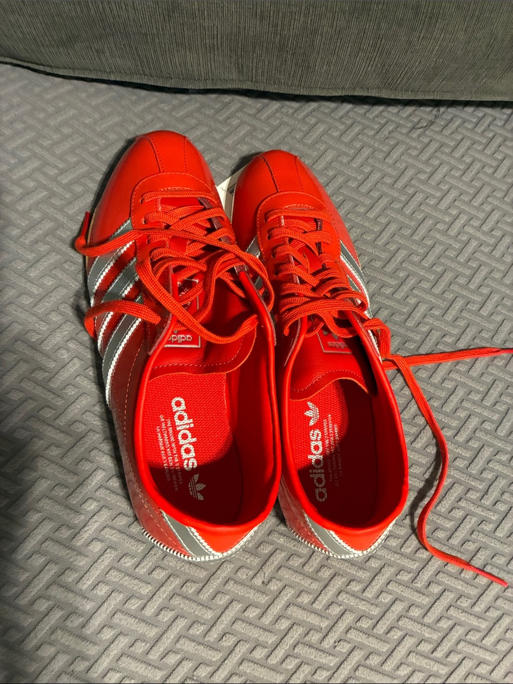 adidas Red and Silver Athletic Shoes - Picture 8 of 11